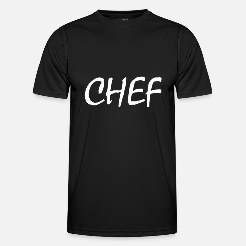 Chef - Männer Funktions-T-Shirt - Schwarz