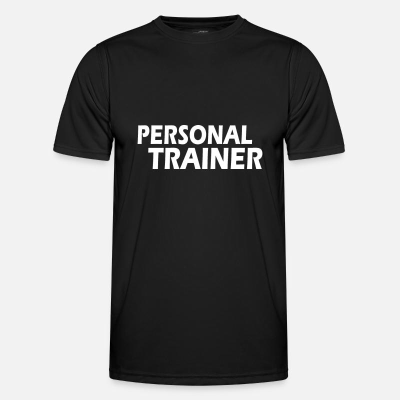 Personal trainer - Männer Funktions-T-Shirt - Schwarz