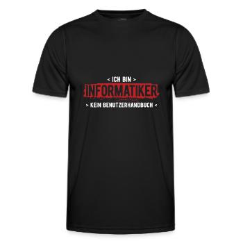 Informatik Informatiker Programmierer - Männer Funktions-T-Shirt - Schwarz - Vorne - AI Model Male 178 dark (178cm)