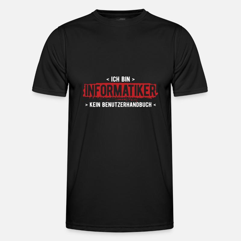 Informatik Informatiker Programmierer - Männer Funktions-T-Shirt - Schwarz