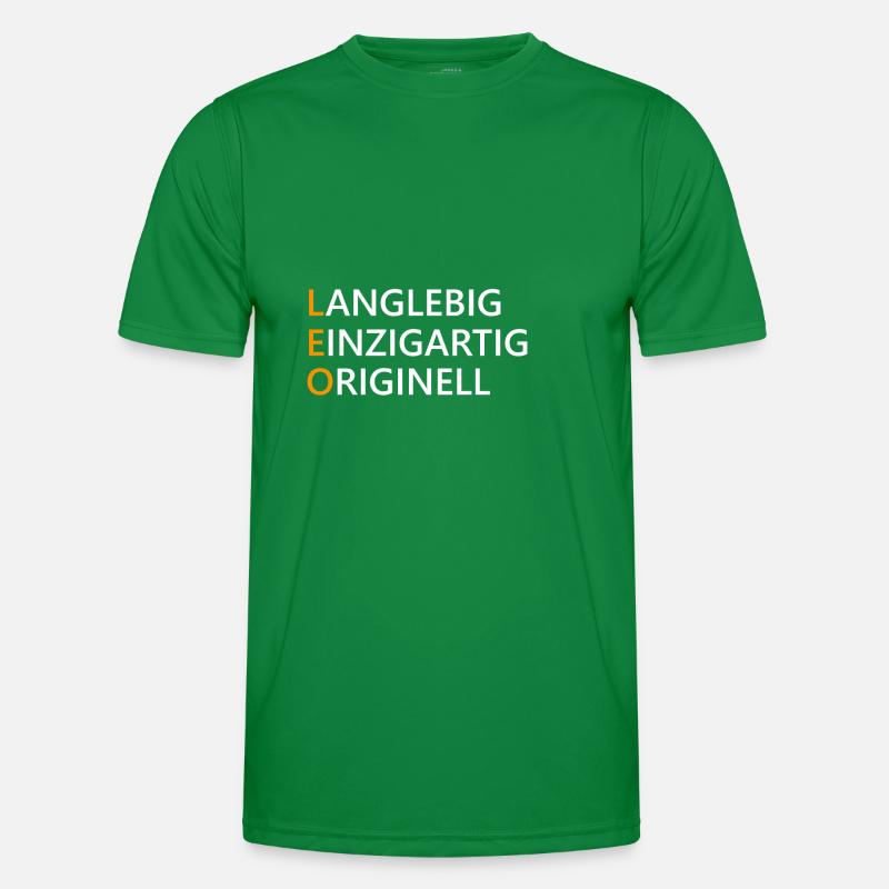 Leo Name Geschenk Männer Funktions-T-Shirt