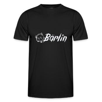 Bärlin ist Berlin - Männer Funktions-T-Shirt - Schwarz - Vorne - AI Model Male 178 dark (178cm)