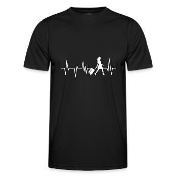 Reise Urlaub Reisen - Männer Funktions-T-Shirt - Schwarz - Vorne - AI Model Male 178 dark (178cm)