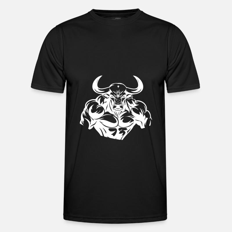 Bull Muscles Taurus - Men's Functional T-Shirt - black