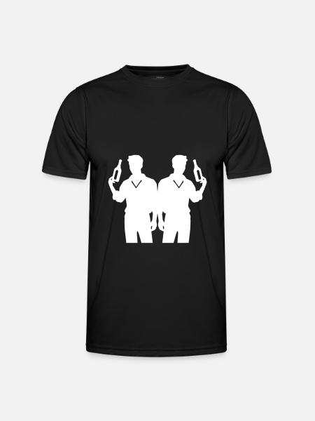 Soirée de l’équipe Silhouette - T-shirt sport Homme - noir