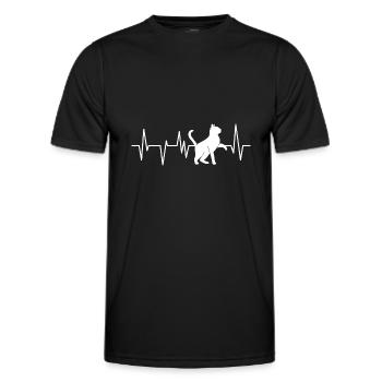 Cat Cat Cats - Men's Functional T-Shirt - black - Front - AI Model Male 178 dark (178cm)