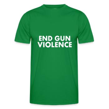 End gun violence - Männer Funktions-T-Shirt - Kelly Green - Vorne - AI Model Male 178 dark (178cm)