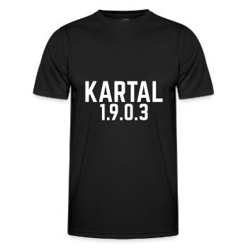 Kartal - T-shirt sport Homme - noir - Devant - AI Model Male 178 dark (178cm)