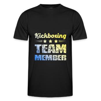 Kickboxing Team - Männer Funktions-T-Shirt - Schwarz - Vorne - AI Model Male 178 dark (178cm)