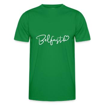 Battement de cœur de Belfast - T-shirt sport Homme - vert - Devant - AI Model Male 178 dark (178cm)