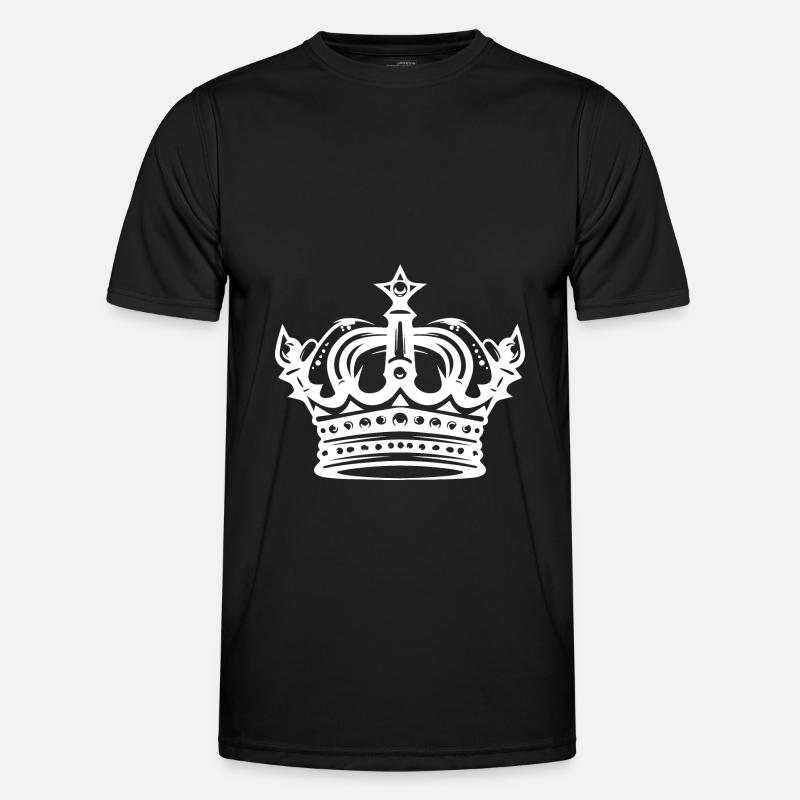 Krone Element - Männer Funktions-T-Shirt - Schwarz