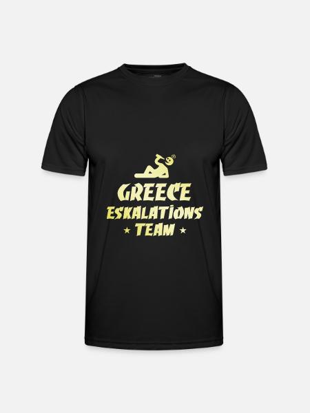 Greece Escalation - Men's Functional T-Shirt - black