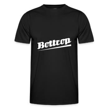 Bottrop - Textdesign mit Stadtnamen - Männer Funktions-T-Shirt - Schwarz - Vorne - AI Model Male 178 dark (178cm)