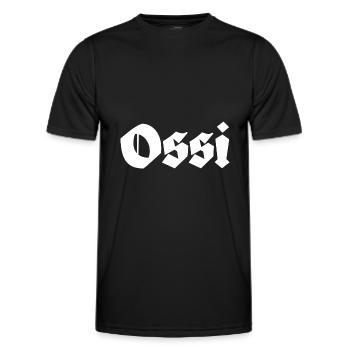 Ossi Ostdeutschland - Männer Funktions-T-Shirt - Schwarz - Vorne - AI Model Male 178 dark (178cm)