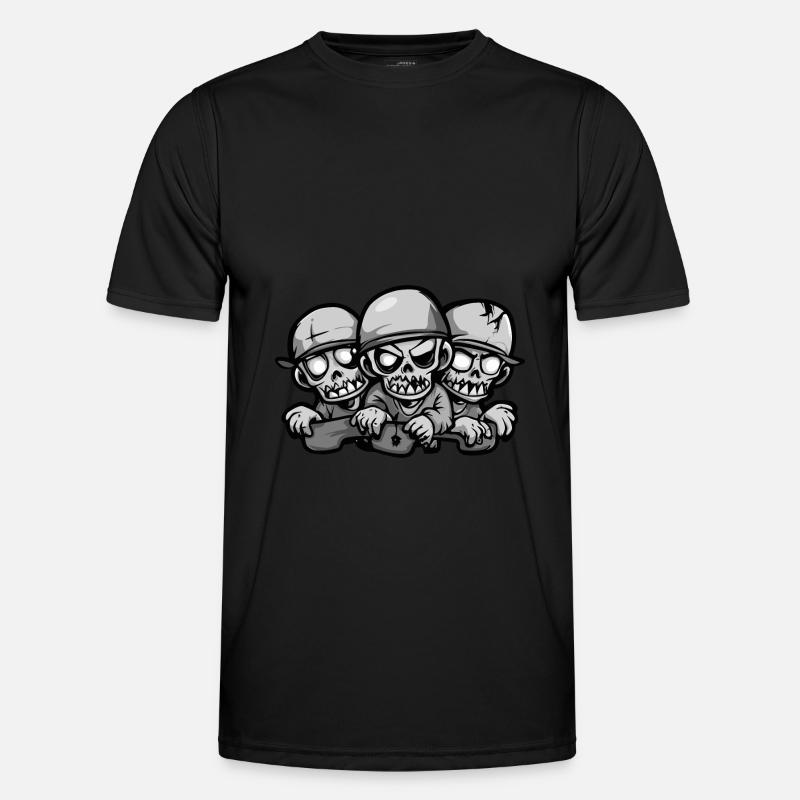 Zombies Halloween Comic Männer Funktions-T-Shirt