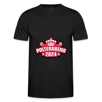 Polterabend 2024 - Männer Funktions-T-Shirt - Schwarz - Vorne - AI Model Male 178 dark (178cm)