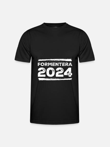 Formentera 2024 Saying - Men's Functional T-Shirt - black