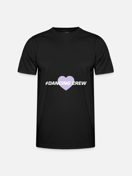 Dancing Crew Heart - Men's Functional T-Shirt - black