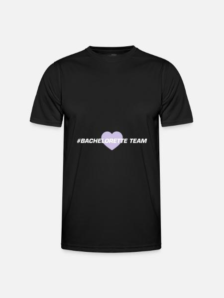Bachelorette Team Heart - Men's Functional T-Shirt - black