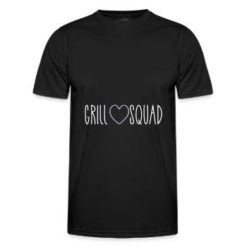 Grill Squad Coeur - T-shirt sport Homme - noir - Devant - AI Model Male 178 dark (178cm)