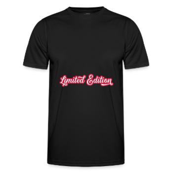 Limited Edition - Men's Functional T-Shirt - black - Front - AI Model Male 178 dark (178cm)