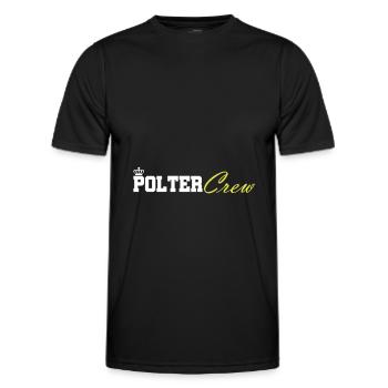 Polter Crew Verlobung Hochzeit - Männer Funktions-T-Shirt - Schwarz - Vorne - AI Model Male 178 dark (178cm)
