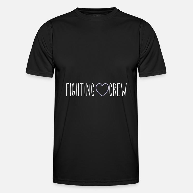 Fighting Crew Heart - Men's Functional T-Shirt - black