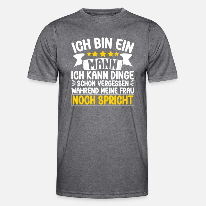 Ehemann Spruch Humor Geschenkidee Ich Bin Ein Mann Männer Funktions-T-Shirt