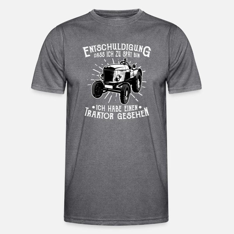 Treckerfahrer Traktor Fan Spruch Geschenkidee Männer Funktions-T-Shirt