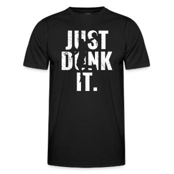 Basketball Just Dunk It Gift Idea Sport - Men's Functional T-Shirt - black - Front - AI Model Male 178 dark (178cm)