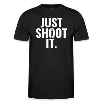 Basketball Just Shoot It Gift Idea Sports - T-shirt sport Homme - noir - Devant - AI Model Male 178 dark (178cm)