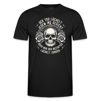 Bestatter Bestattungsfachkraft Geschenkidee Humor - Männer Funktions-T-Shirt - Schwarz - Vorne - AI Model Male 178 dark (178cm)