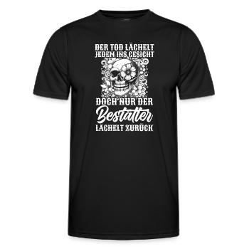 Bestatter Bestattungsfachkraft Geschenkidee Humor - Männer Funktions-T-Shirt - Schwarz - Vorne - AI Model Male 178 dark (178cm)