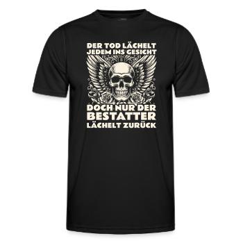 Bestatter Bestattungsfachkraft Geschenkidee Humor - Männer Funktions-T-Shirt - Schwarz - Vorne - AI Model Male 178 dark (178cm)
