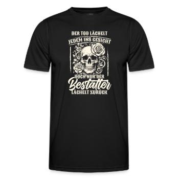 Bestatter Bestattungsfachkraft Geschenkidee Humor - Männer Funktions-T-Shirt - Schwarz - Vorne - AI Model Male 178 dark (178cm)