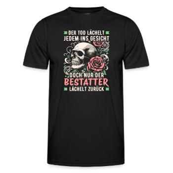 Bestatter Bestattungsfachkraft Geschenkidee Humor - Männer Funktions-T-Shirt - Schwarz - Vorne - AI Model Male 178 dark (178cm)