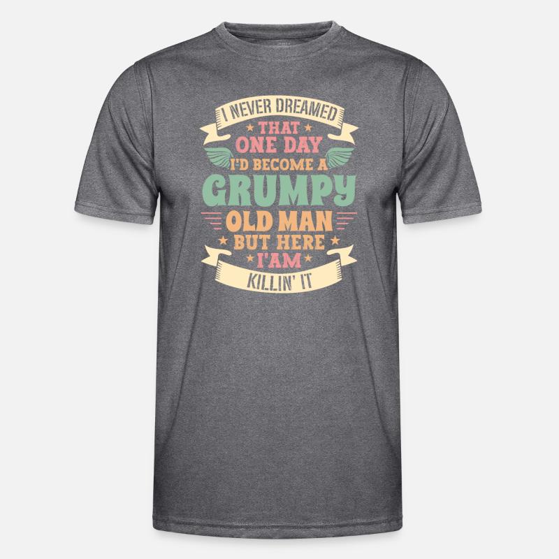 Opa Großvater Geschenkidee Become A Grumpy Old Man Männer Funktions-T-Shirt