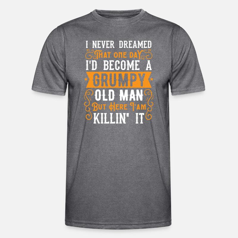 Opa Großvater Geschenkidee Become A Grumpy Old Man Männer Funktions-T-Shirt