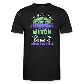 Halloween Men Costume Humor Funny Saying Outfit - Men's Functional T-Shirt - black - Front - AI Model Male 178 dark (178cm)