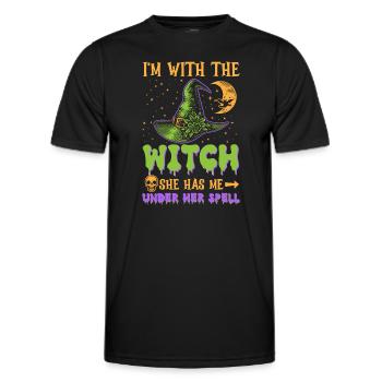 Halloween Men Costume Humor Funny Saying Outfit - Men's Functional T-Shirt - black - Front - AI Model Male 178 dark (178cm)