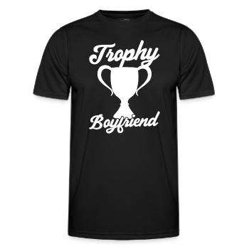 Idée cadeau de partenaire de relation amoureuse de couples de petit ami - T-shirt sport Homme - noir - Devant - AI Model Male 178 dark (178cm)