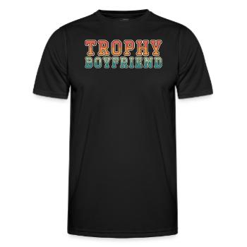 Idée cadeau de partenaire de relation amoureuse de couples de petit ami - T-shirt sport Homme - noir - Devant - AI Model Male 178 dark (178cm)