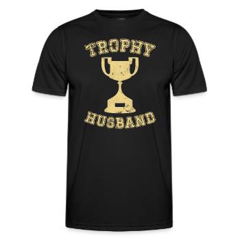 Ehemann Bräutigam Heirat Hochzeit Geschenkidee - Männer Funktions-T-Shirt - Schwarz - Vorne - AI Model Male 178 dark (178cm)