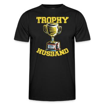 Ehemann Bräutigam Heirat Hochzeit Geschenkidee - Männer Funktions-T-Shirt - Schwarz - Vorne - AI Model Male 178 dark (178cm)