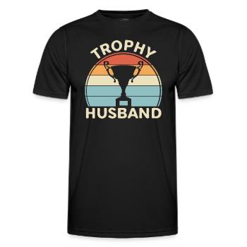 Mari Mariage Hommes Idée cadeau Mariage Mariage - T-shirt sport Homme - noir - Devant - AI Model Male 178 dark (178cm)