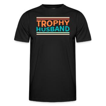 Ehemann Ehe Männer Geschenkidee Heirat Hochzeit - Männer Funktions-T-Shirt - Schwarz - Vorne - AI Model Male 178 dark (178cm)