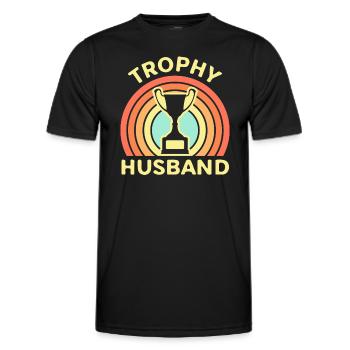 Mari Mariage Hommes Idée cadeau Mariage Mariage - T-shirt sport Homme - noir - Devant - AI Model Male 178 dark (178cm)