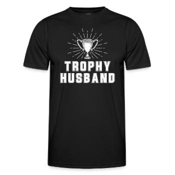 Mari Mariage Hommes Idée cadeau Mariage Mariage - T-shirt sport Homme - noir - Devant - AI Model Male 178 dark (178cm)