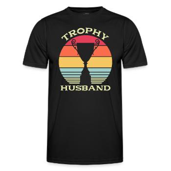 Mari Mariage Hommes Idée cadeau Mariage Mariage - T-shirt sport Homme - noir - Devant - AI Model Male 178 dark (178cm)