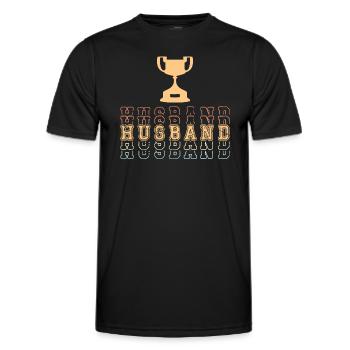 Mari Mariage Hommes Idée cadeau Mariage Mariage - T-shirt sport Homme - noir - Devant - AI Model Male 178 dark (178cm)